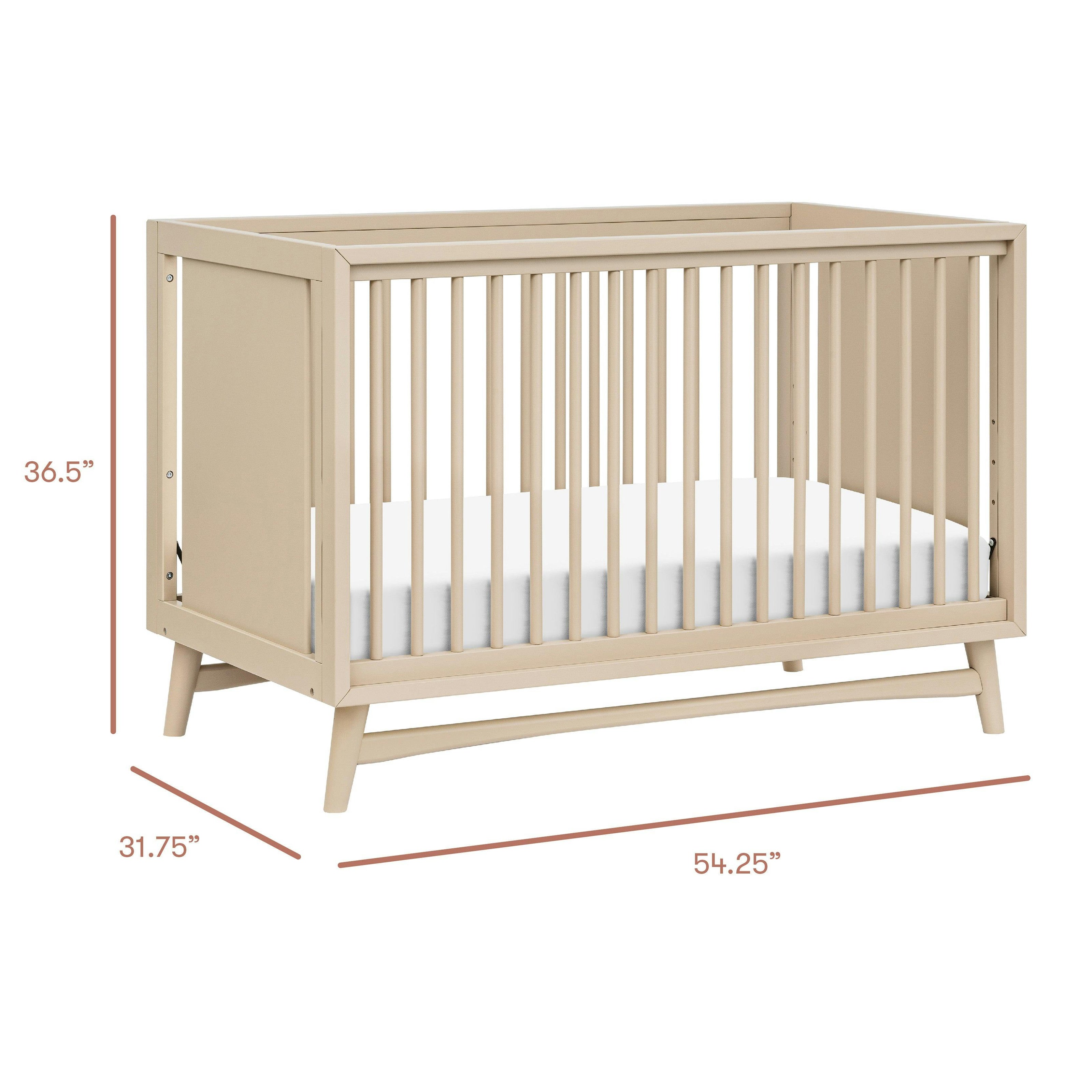Babyletto Peggy 3-in-1 Convertible Crib with Toddler Bed Conversion Kit