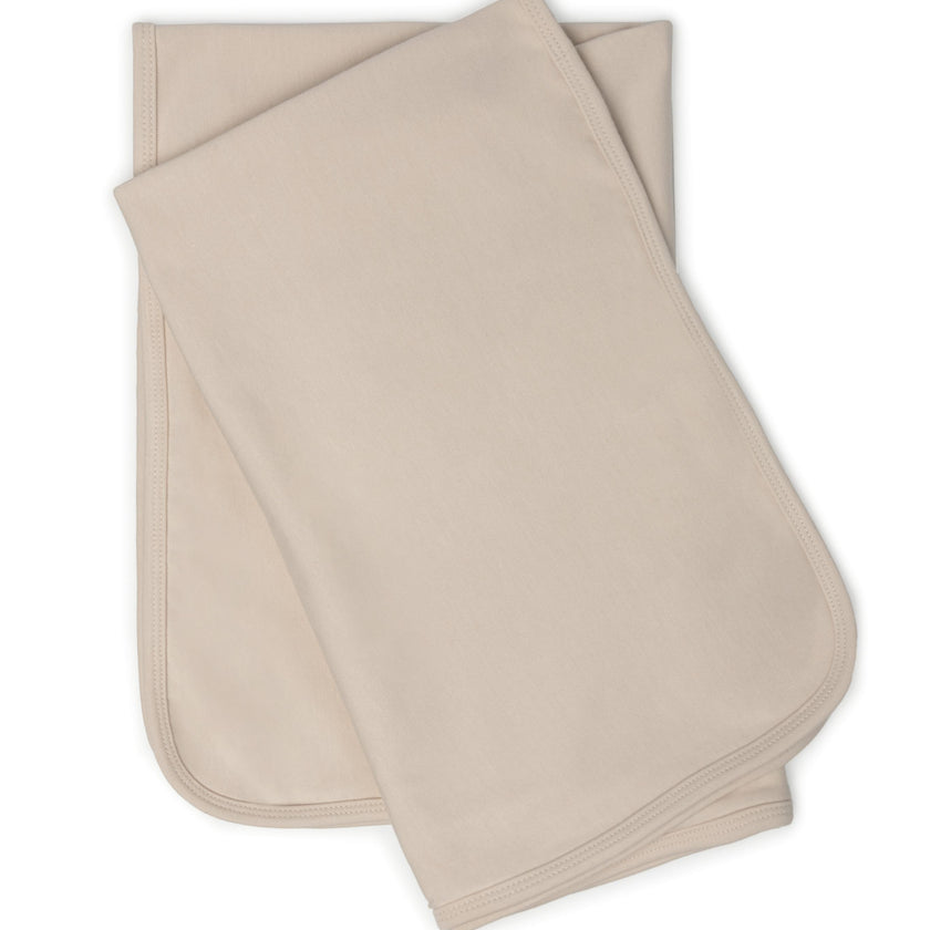 Applique Blanket Dark Almond