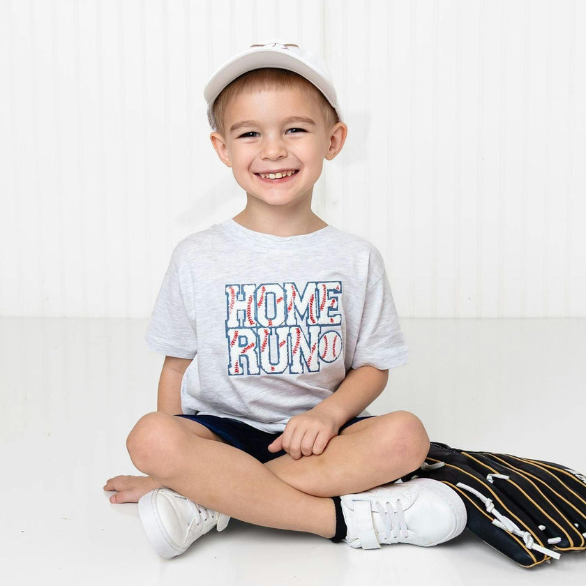 Home Run Patch Short Sleeve T-Shirt - Ash