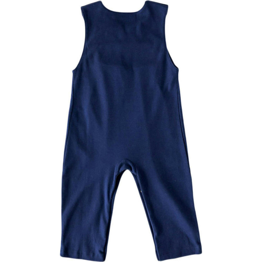 Navy Smocked Romper