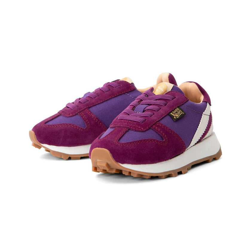 Keegan Kids Retro Runner Trainer - Violet Dream Textile & Suede