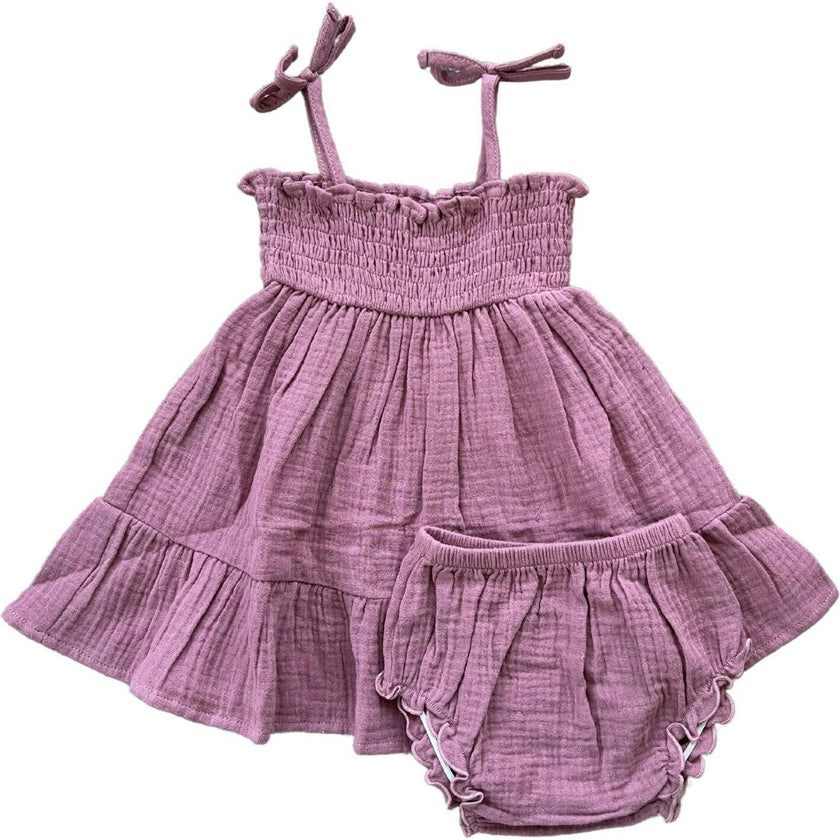 Tiered Mini Dress Set Retro America