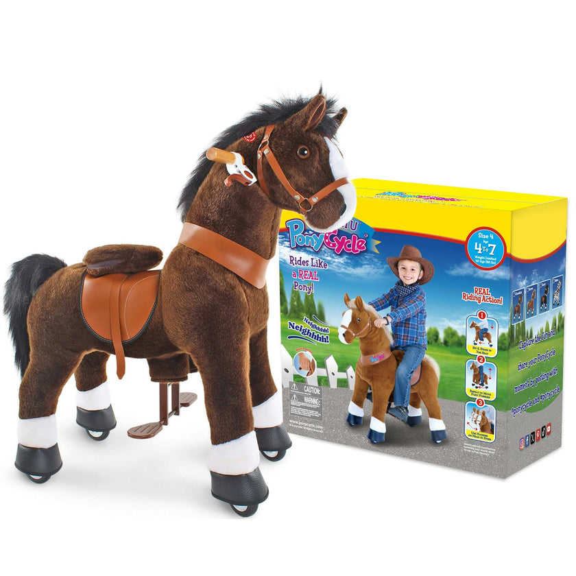 Model U® Horse Ride-On Toy Age 4–7 – Chocolate