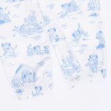 Puppy Toile Blue - Convertible Gown