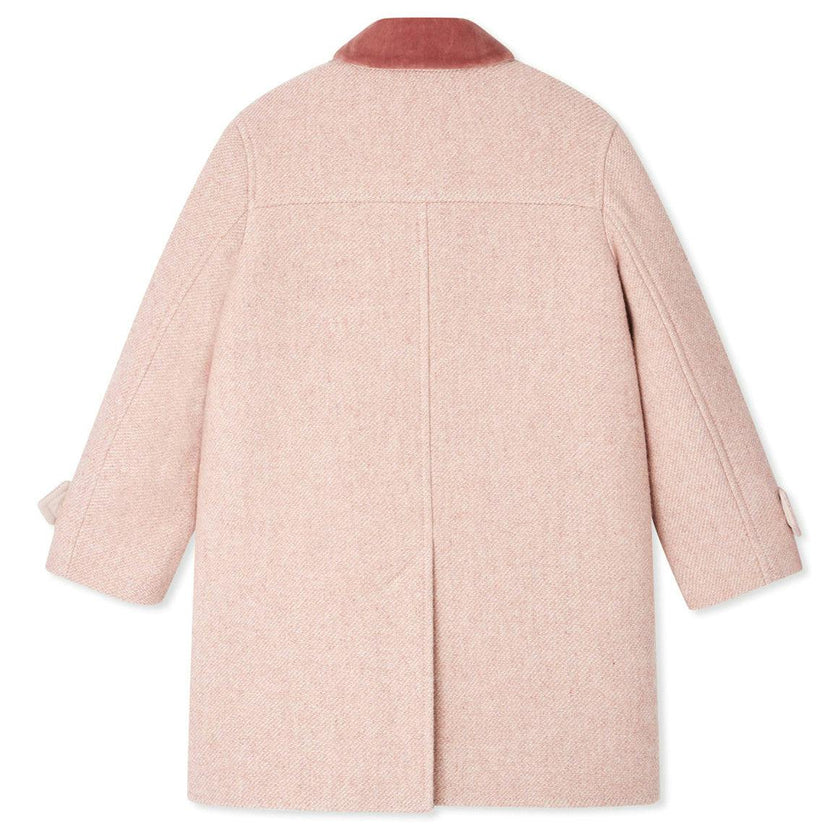Jaida Velvet Collar Pea Coat