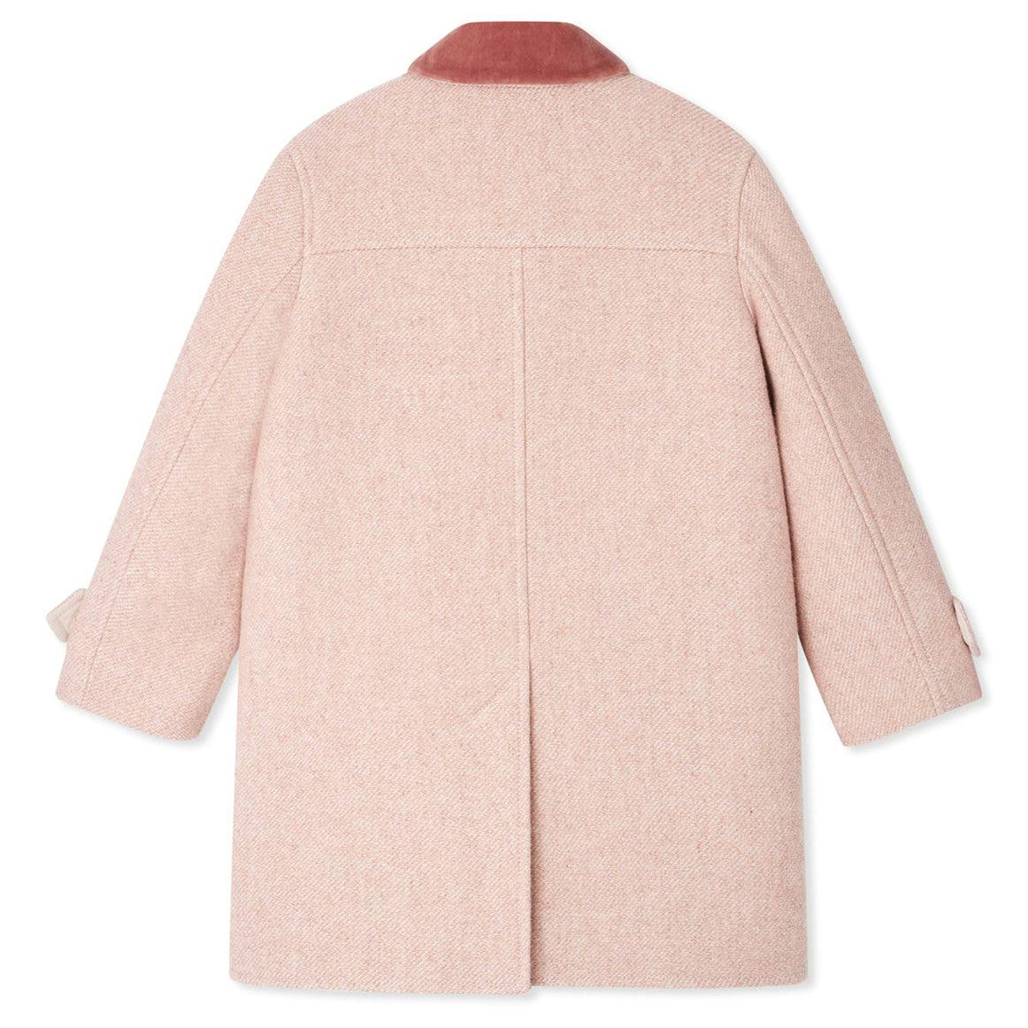 Jaida Velvet Collar Pea Coat