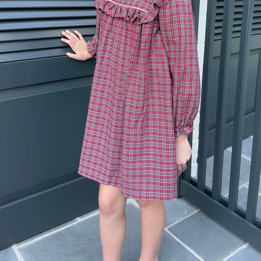 Britta Dress in Holiday Plaid