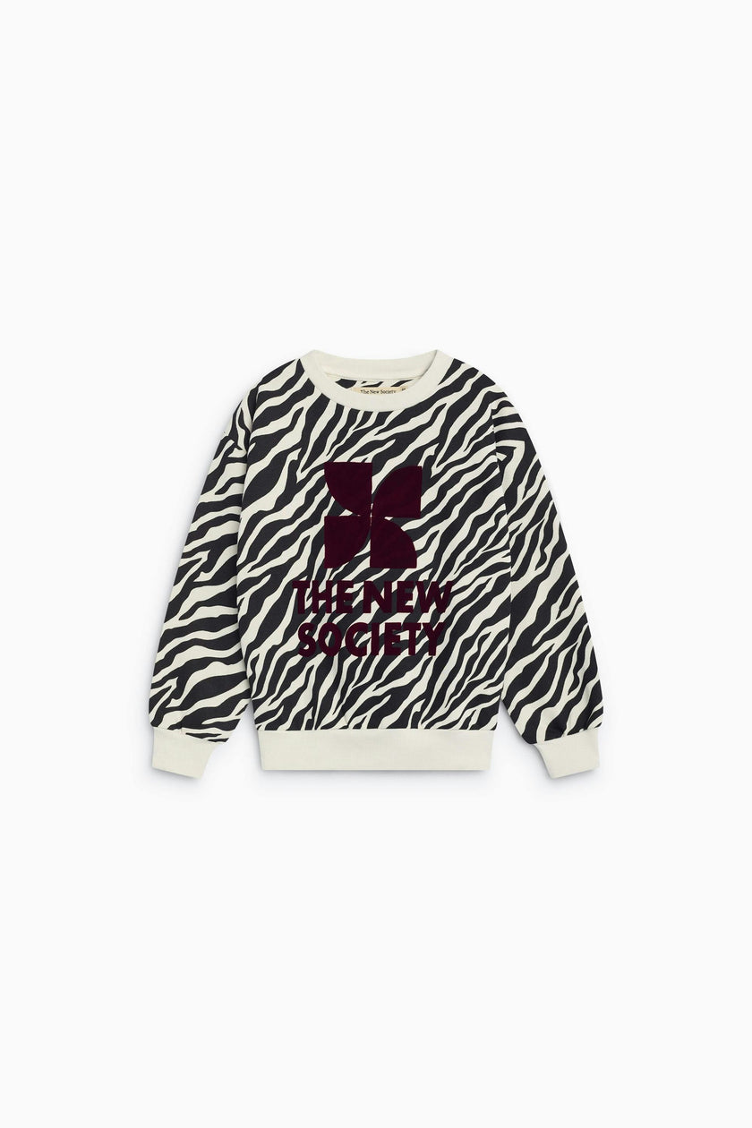 TNS Logo Sweatshirt Zebra Print
