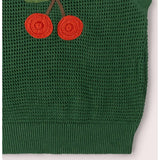 Little Cherry Knitted Pullover, Green