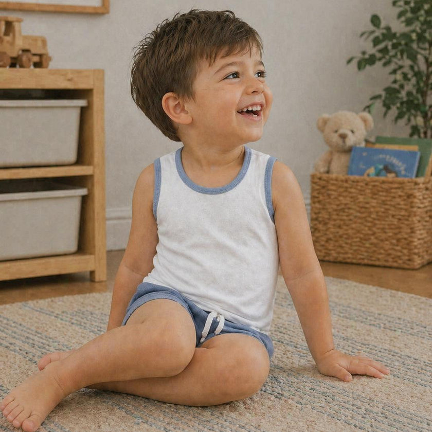 Feather Print Boy Undershirts 3 Pack