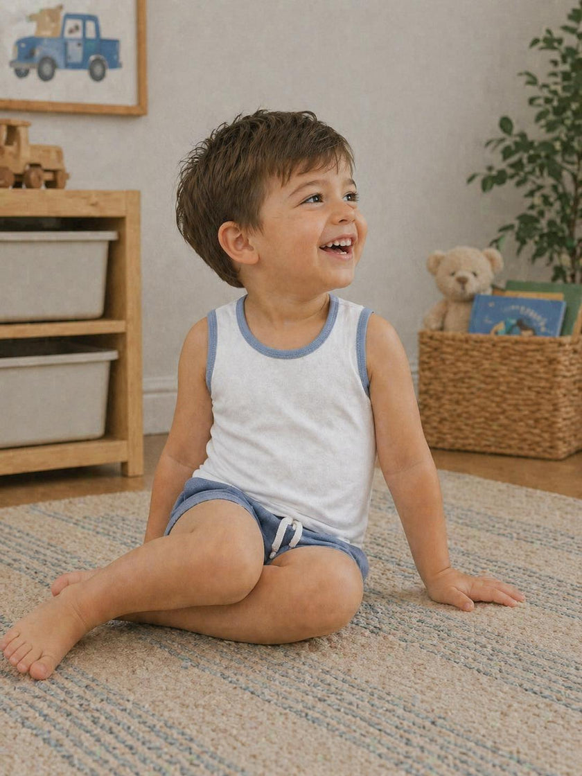 Feather Print Boy Undershirts 3 Pack