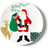 Santa On the Rooftop Salad Plate