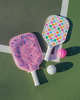 Packed Party Country Club Pickleball Paddle with Confetti-Filled Cover - Standard-Size Paddle with Protective Confetti Case, 7.8x15.75 Inch Paddle