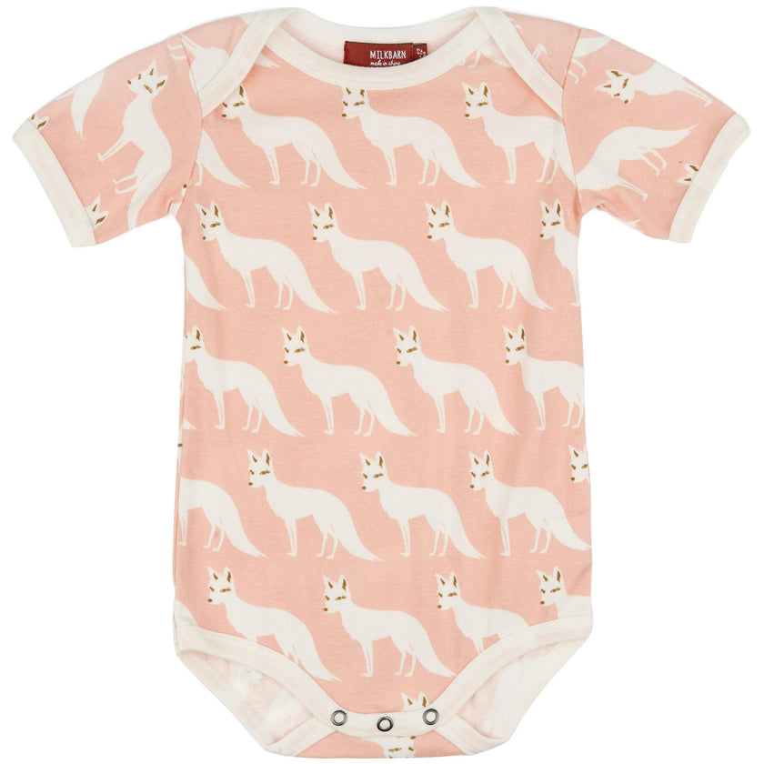 Pink Fox Organic Cotton Short Sleeve One Piece