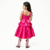 Wildflower Cowgirl Hot Pink Ruffle Birthday Dress for Girls