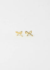 Gold Bow Studs