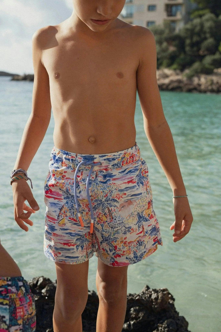 Boys' swim shorts, printed | GIGI