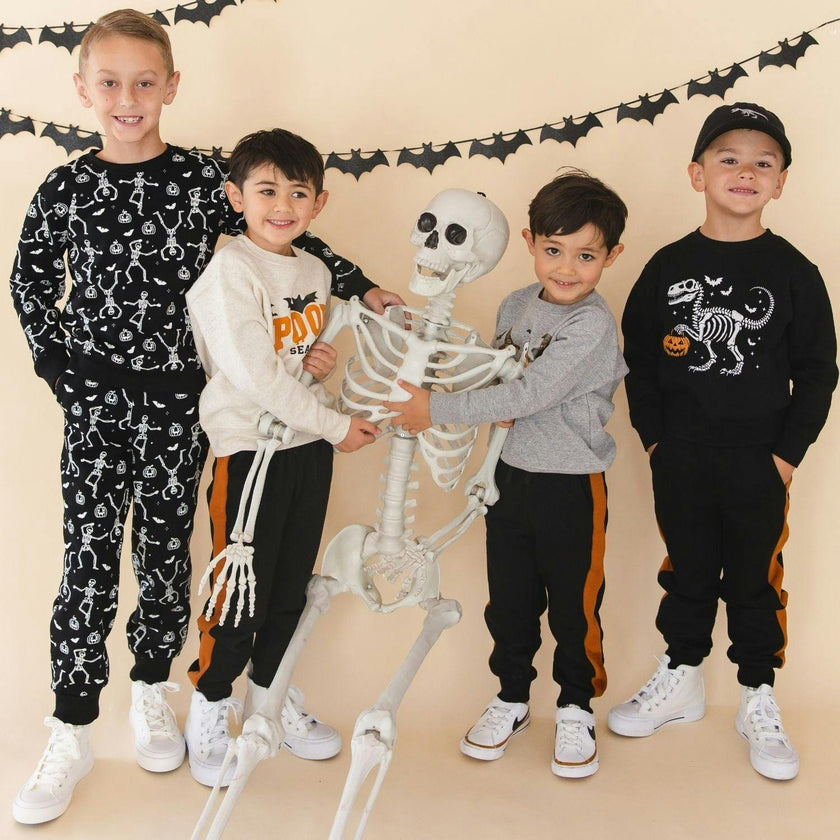 Glow In The Dark Silly Skelly Halloween Sweatshirt