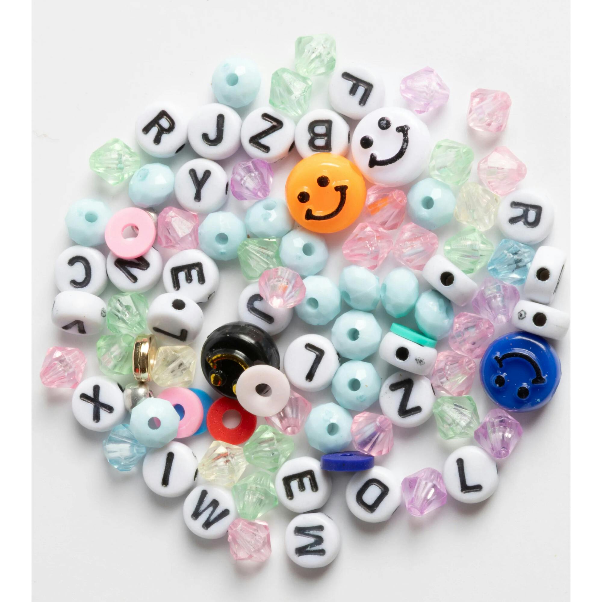 Delulu Rainbow Happy Face Pink Smiley Face Charm DIY Jar