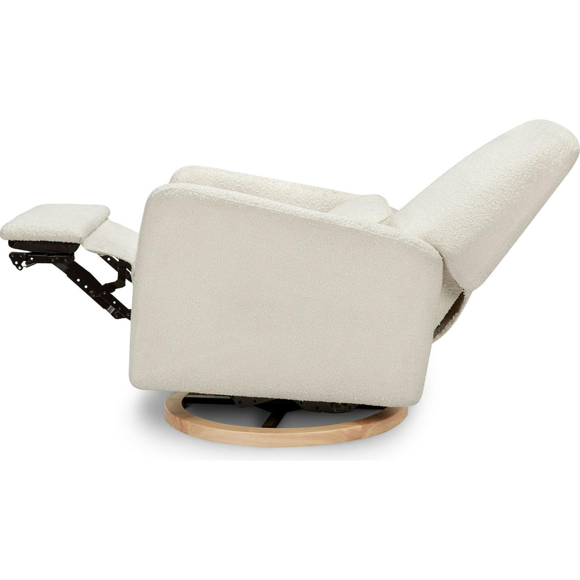 Arc Electronic Recliner and Swivel Glider in Boucle with USB port