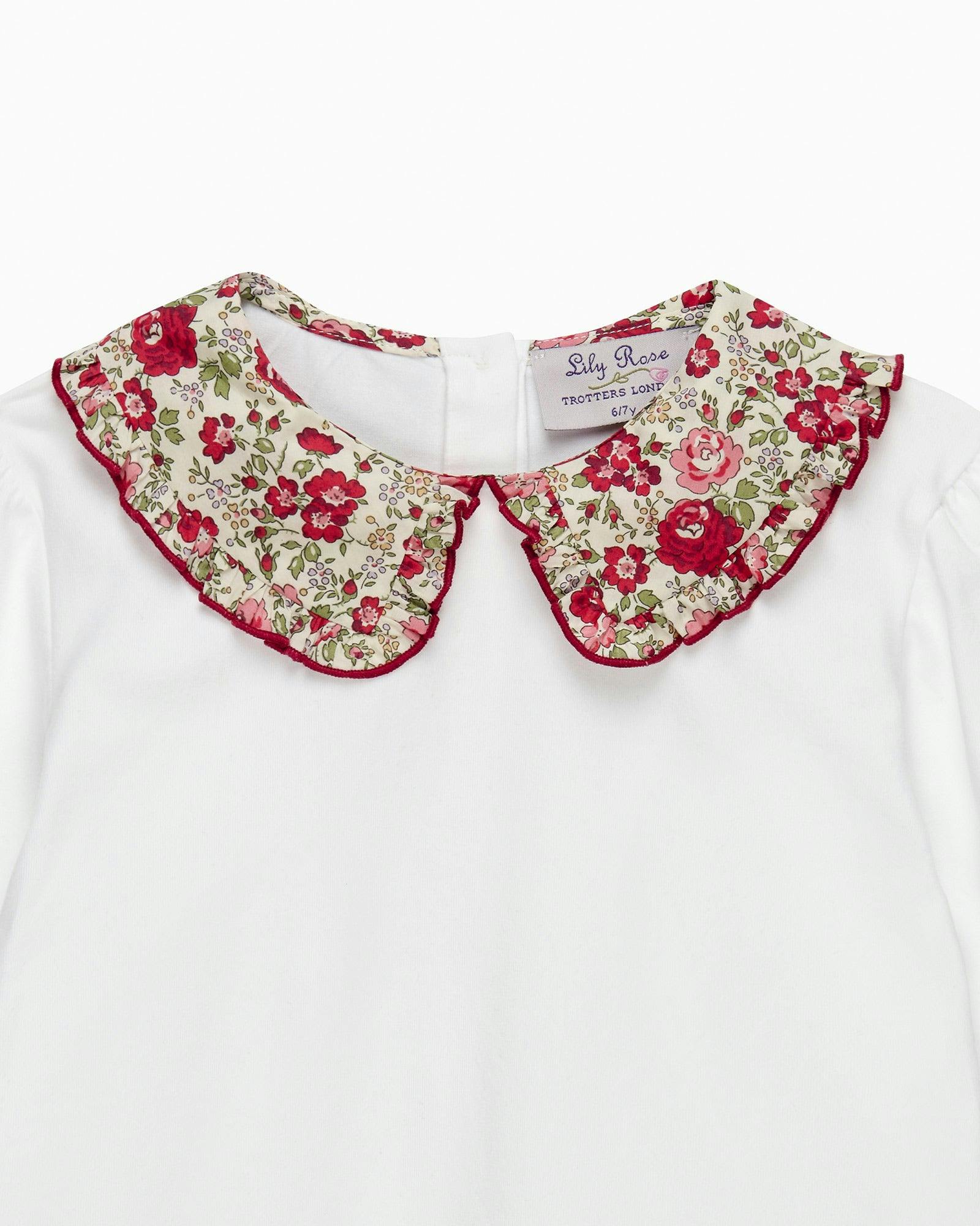 Pie Crust Jersey Blouse in Felicite