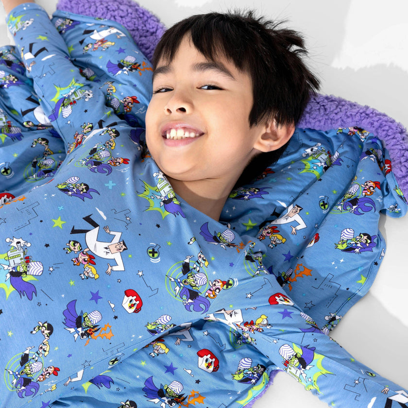 Powerpuff Girls Mojo Jojo Showdown Bamboo Sherpa Blanket