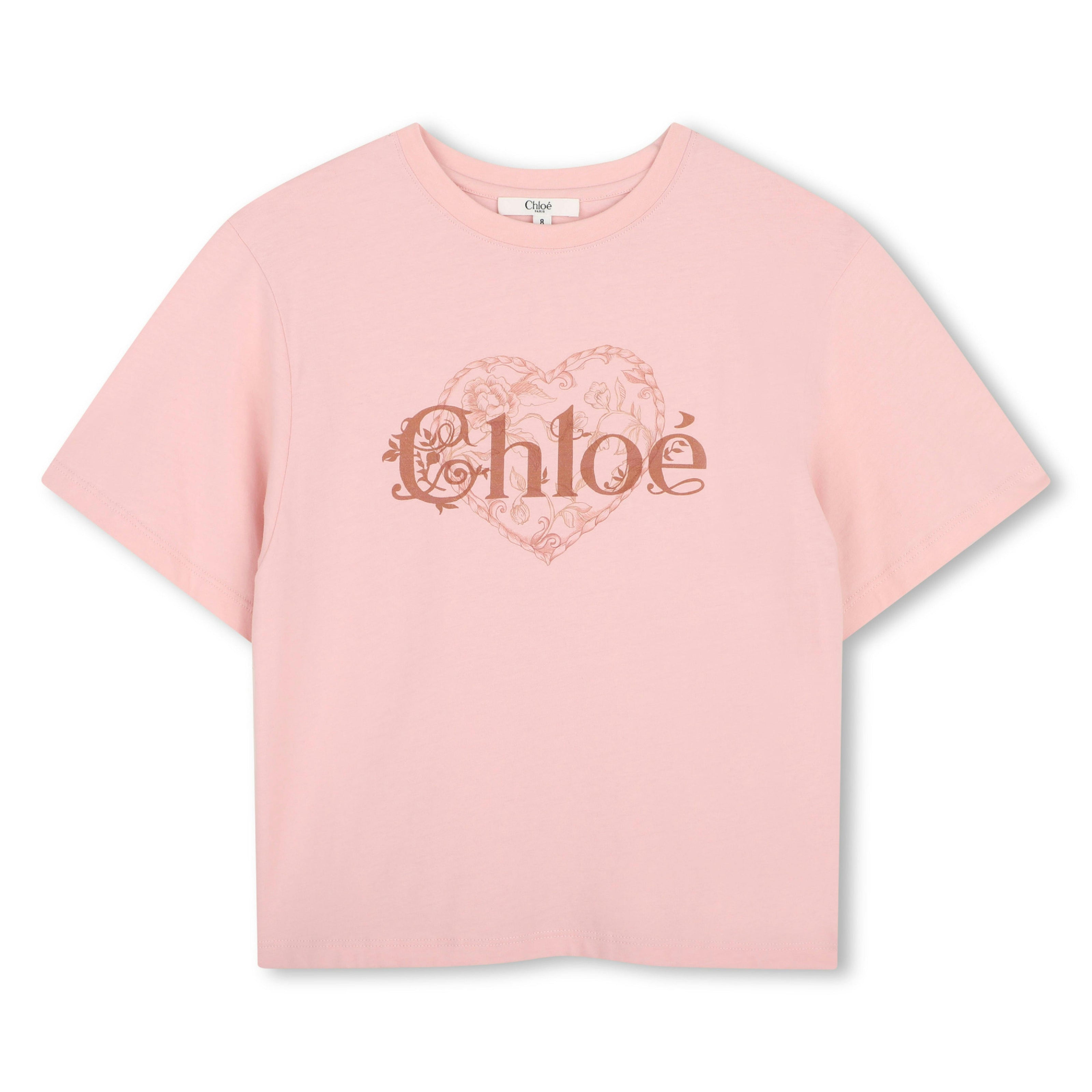 Pink Heart Logo Tee