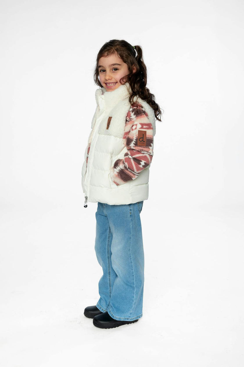 Sleeveless Mid-Season Vest Off-White