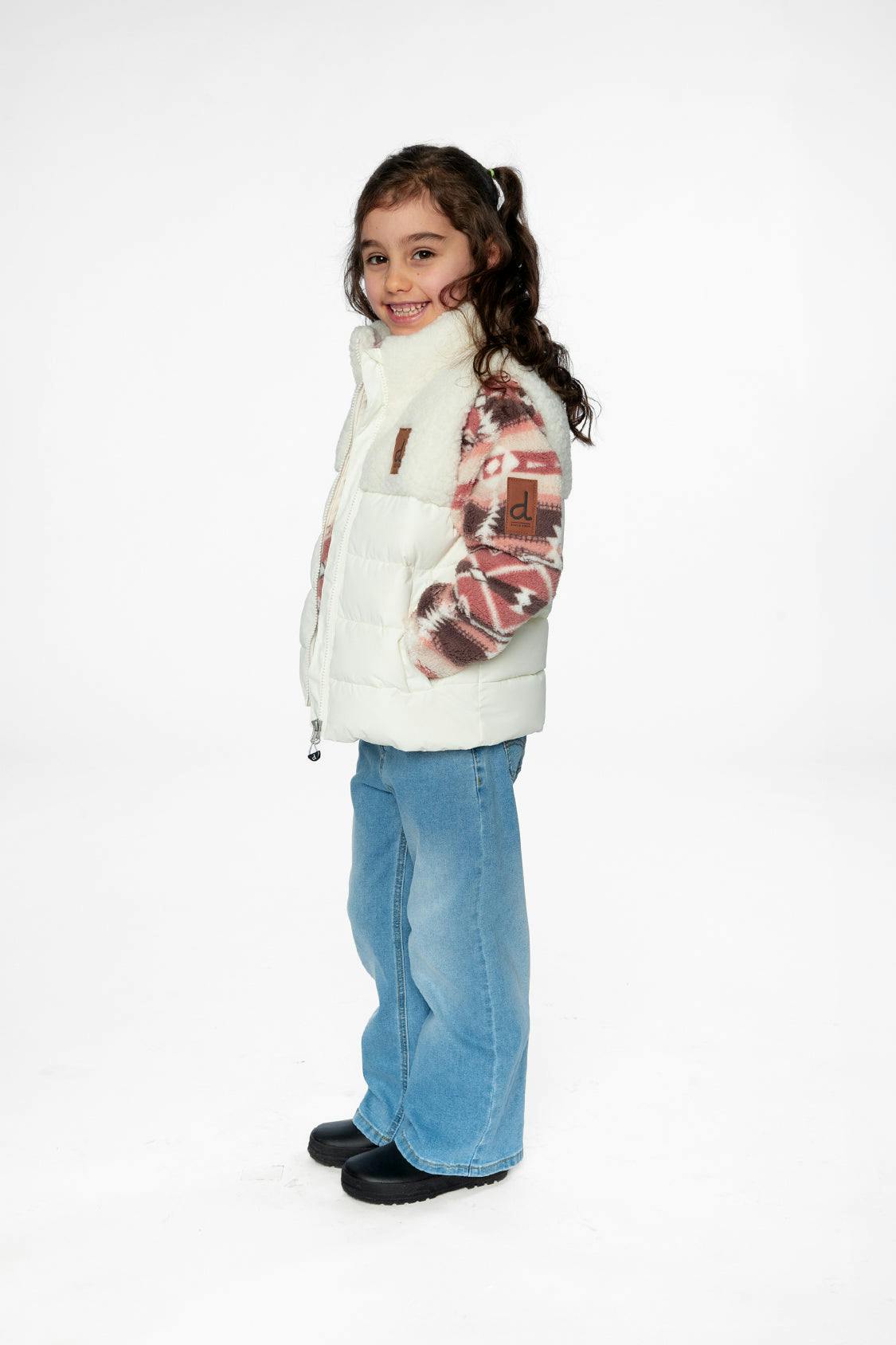 Sleeveless Mid-Season Vest Off-White