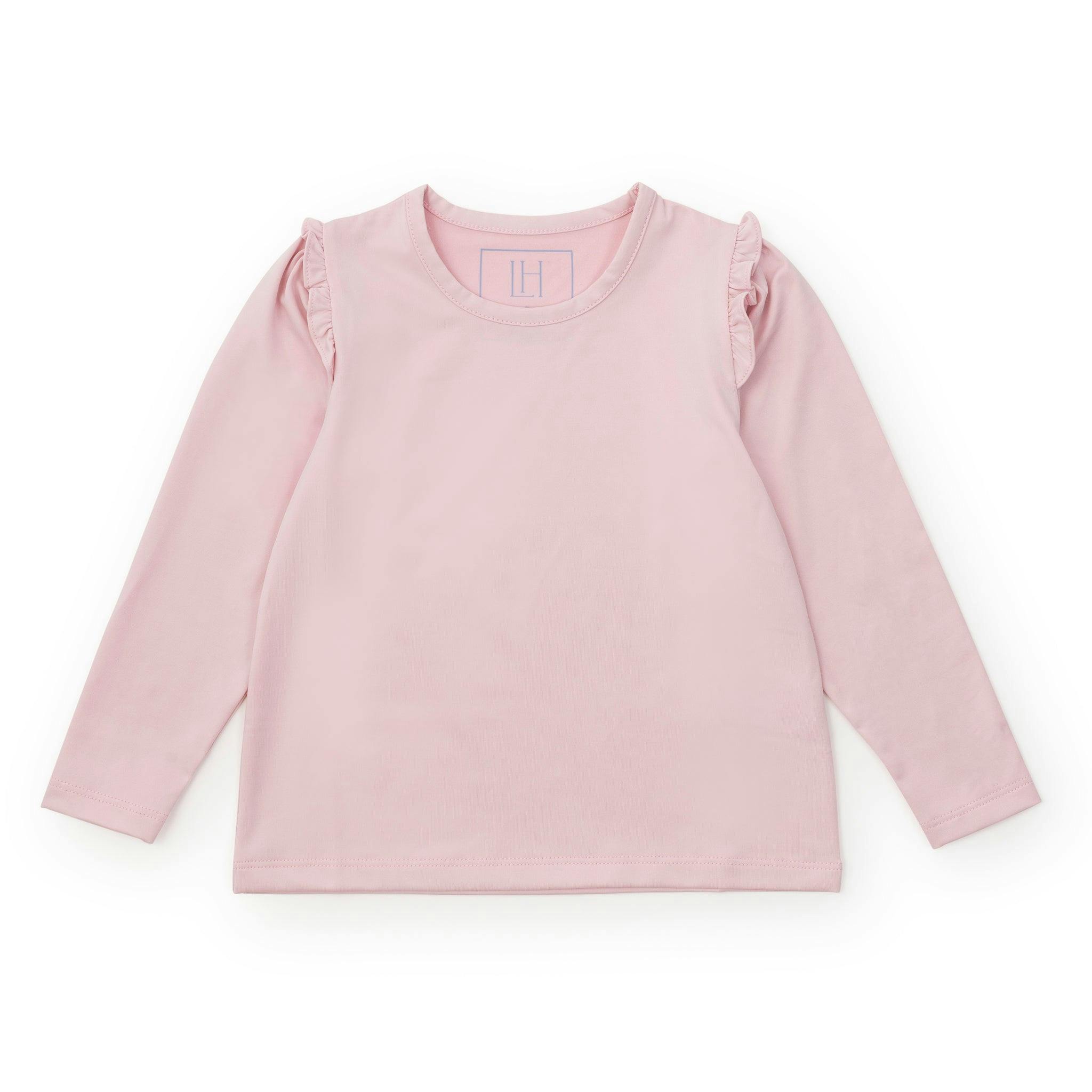 Mia Girls' Longsleeve Performance Top by LH Sport Light Pink