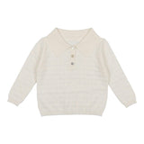 Textured Triangle Classic Collared Relaxed Fit Sweater