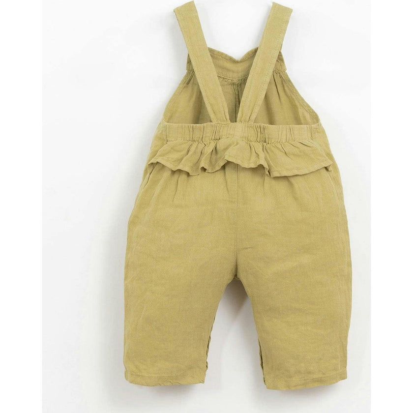 2-Wooden Buttoned Overalls