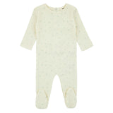 Bamboo Ribbed Floral Footie