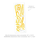 Watercolor Words • Hello Sunshine • Peel-and-Stick Wall Decals
