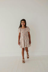 Peasant Bubble Sleeve Dress Isabella Paisley
