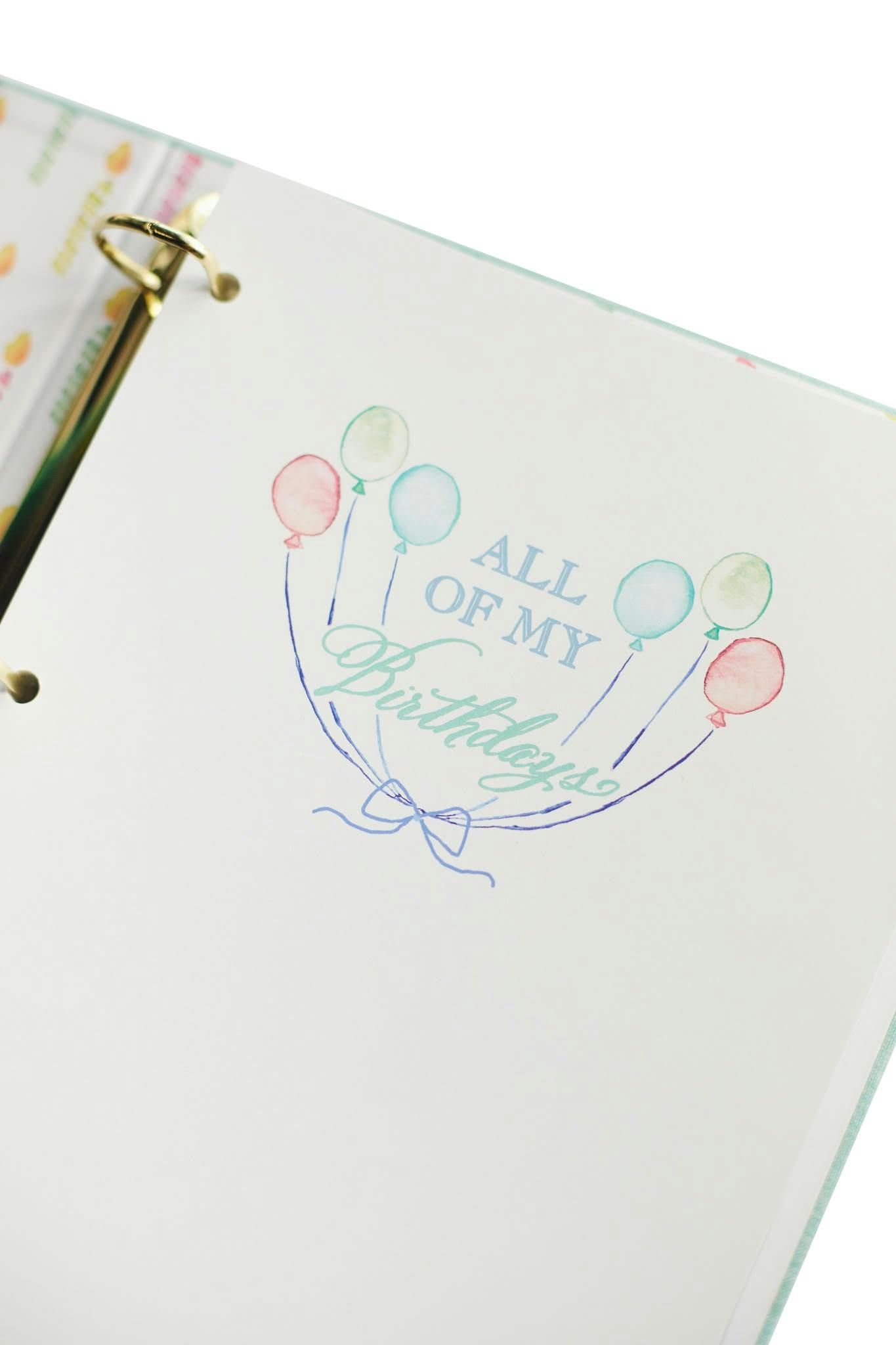 All of My Birthdays Memory Book