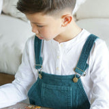 Evergreen Chunky Cord Overalls