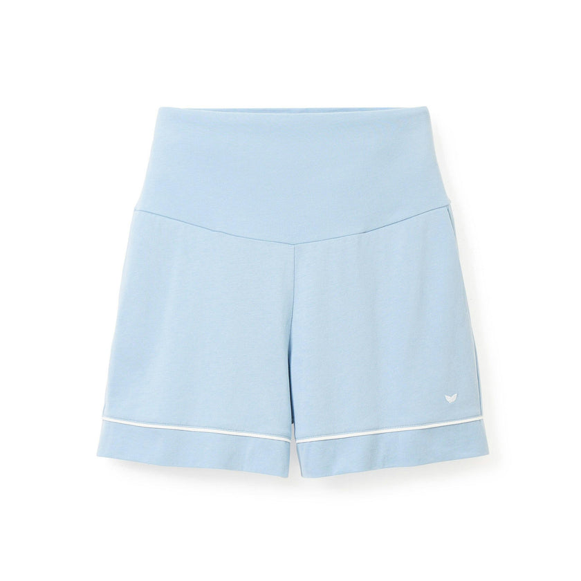 Women's Pima Maternity Shorts in Periwinkle