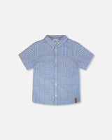 Chambray Short-Sleeve Shirt
