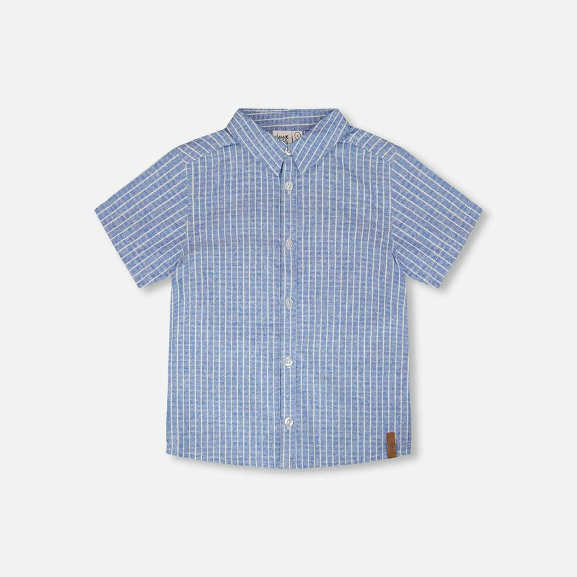 Chambray Short-Sleeve Shirt