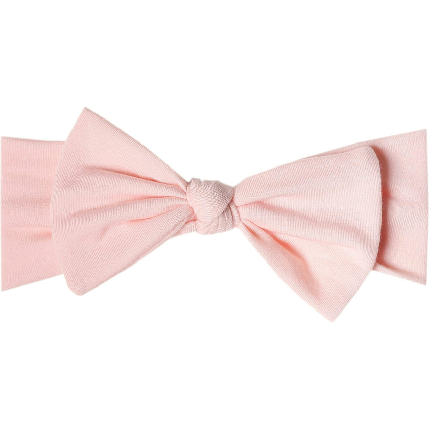 Blush Knit Headband Bow