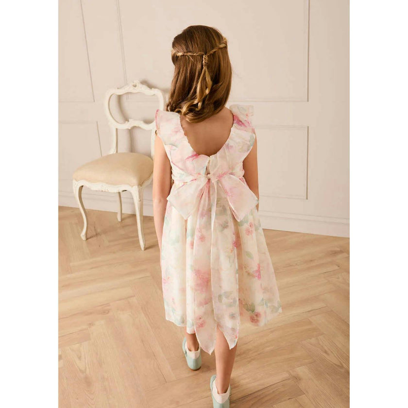 Lillie Floral Sleeveless Dress in Pink (18mths-12yrs)