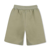 Beige Contrast Trim Shorts