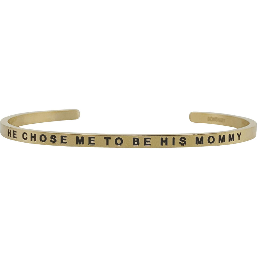 Women's "He Chose Me to Be His Mommy" Bracelet