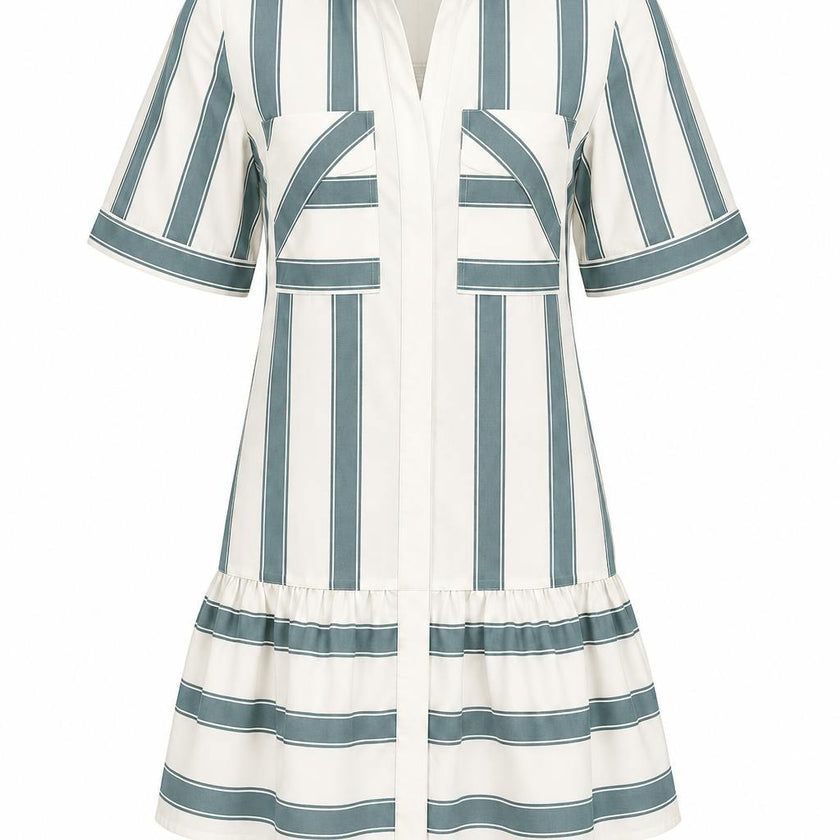 Summer Heirloom Stripe Mini Dress