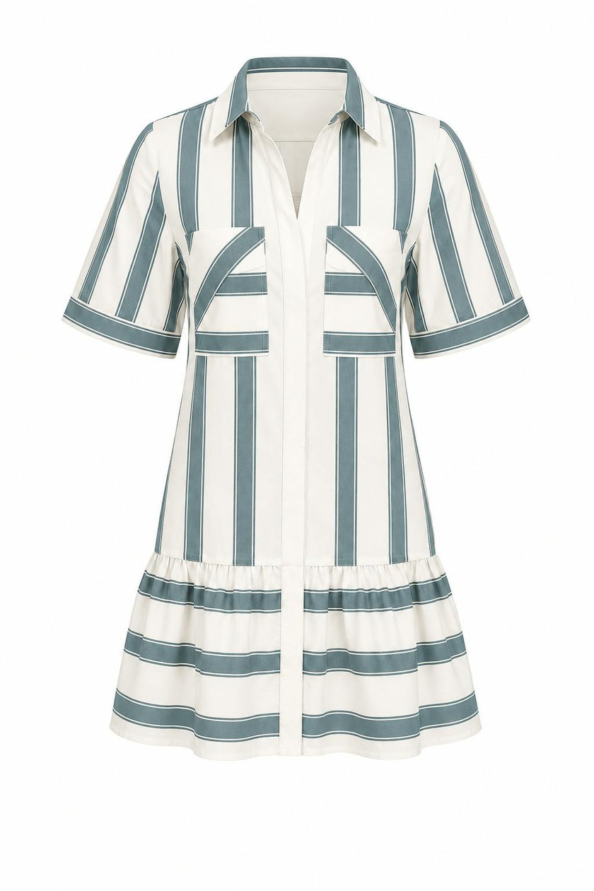 Summer Heirloom Stripe Mini Dress