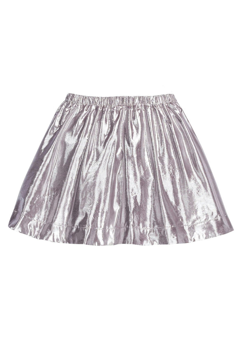 Metallic Elastic Waist Pull-On Circle Skirt