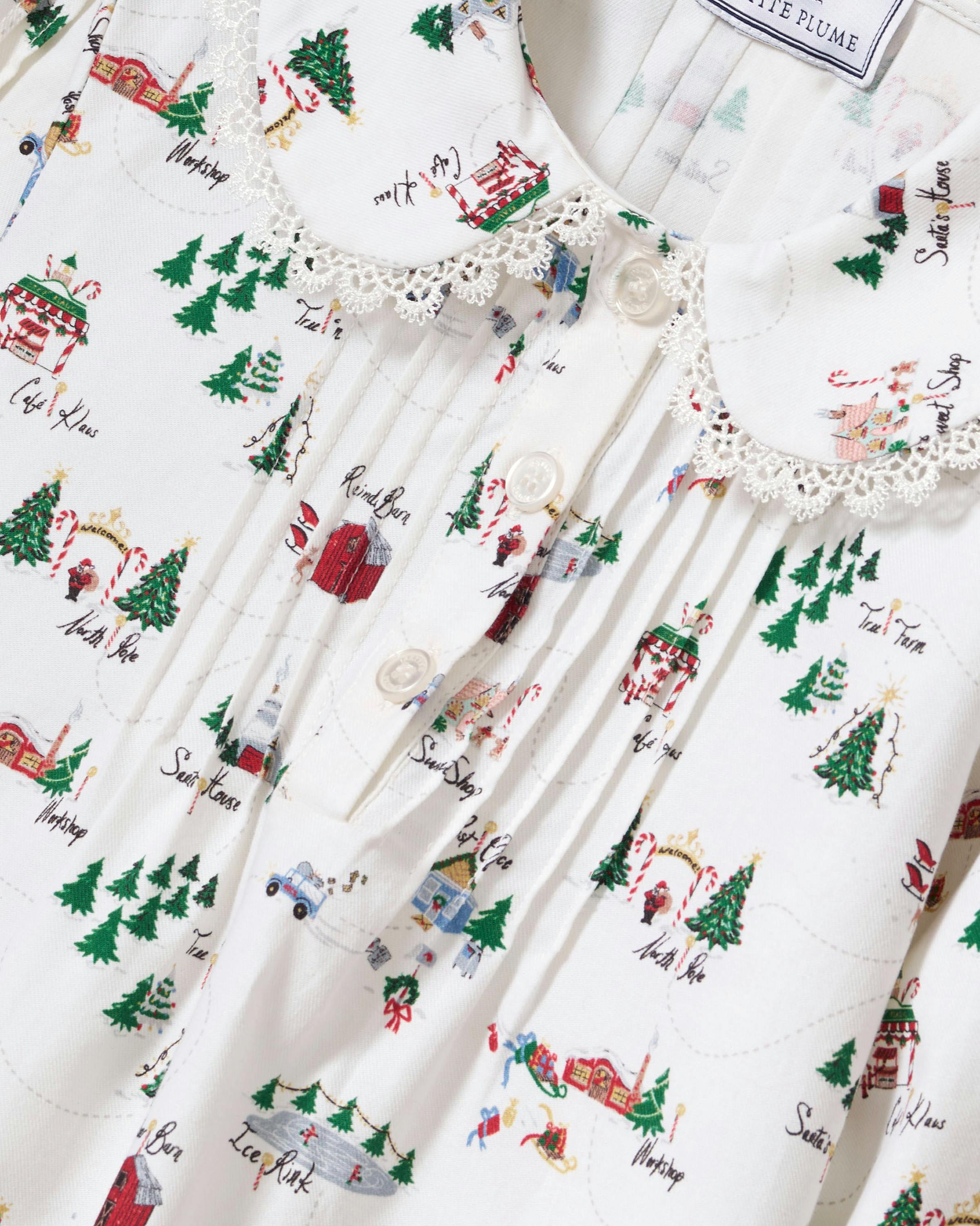 Girl's Twill Lola Nightgown in North Pole Chronicles