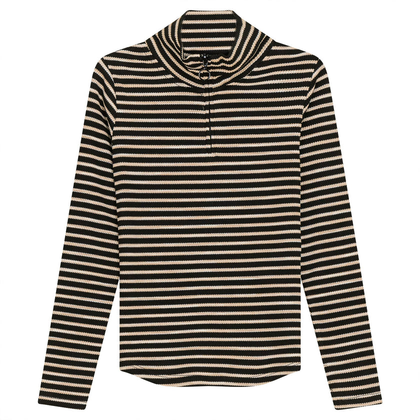 Stripe Waffle Knit Top