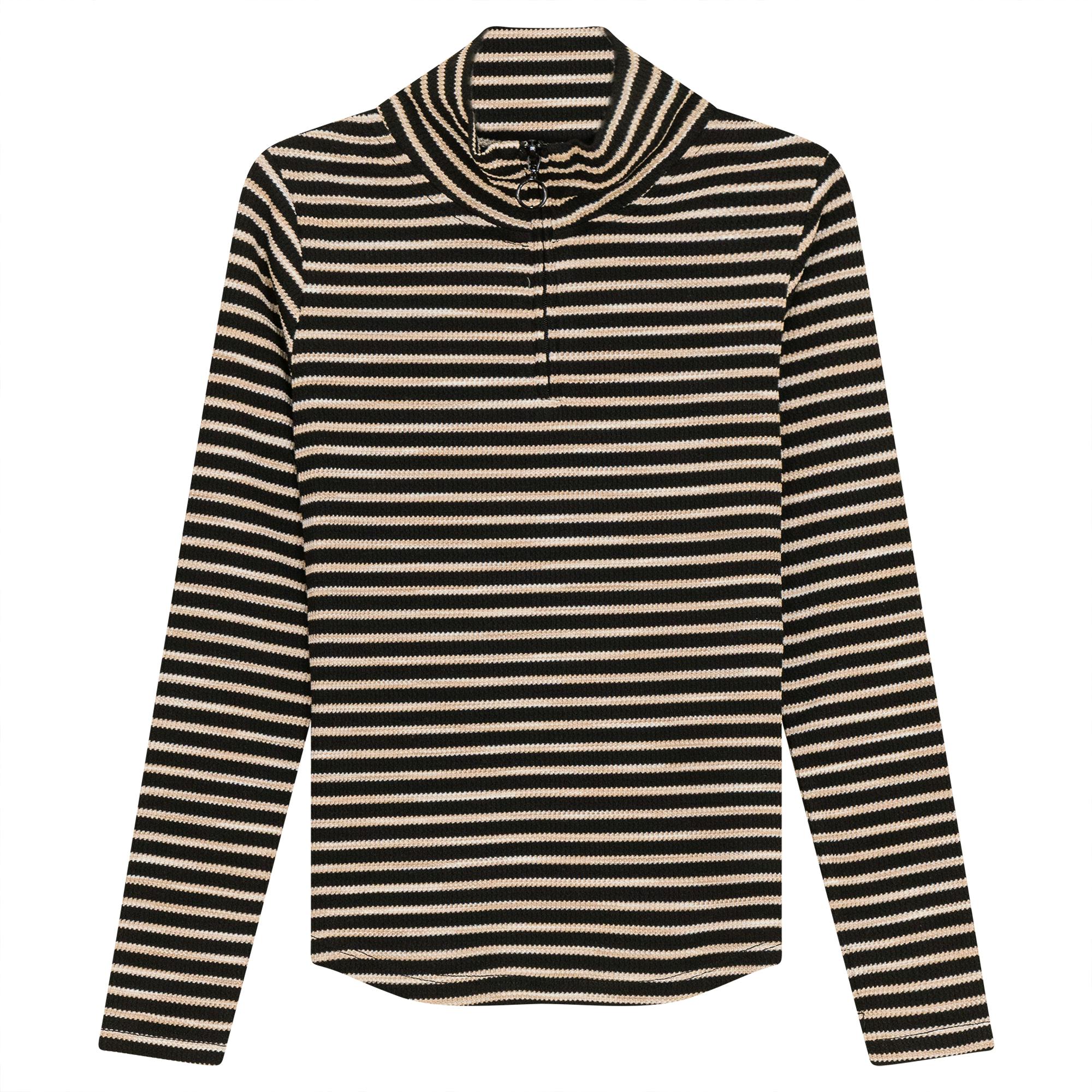 Stripe Waffle Knit Top